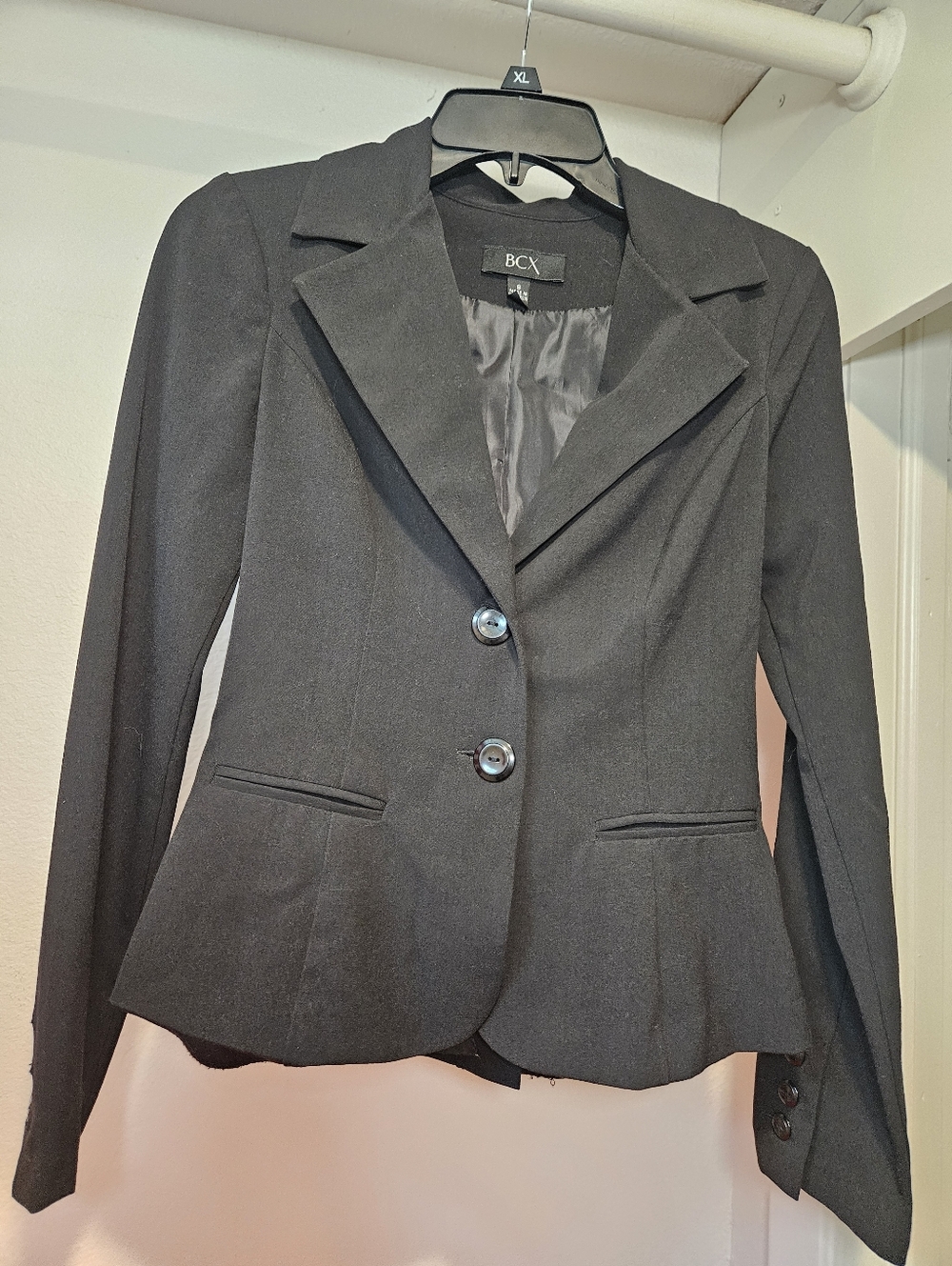 BCX Black Women's Two-Button Blazer
